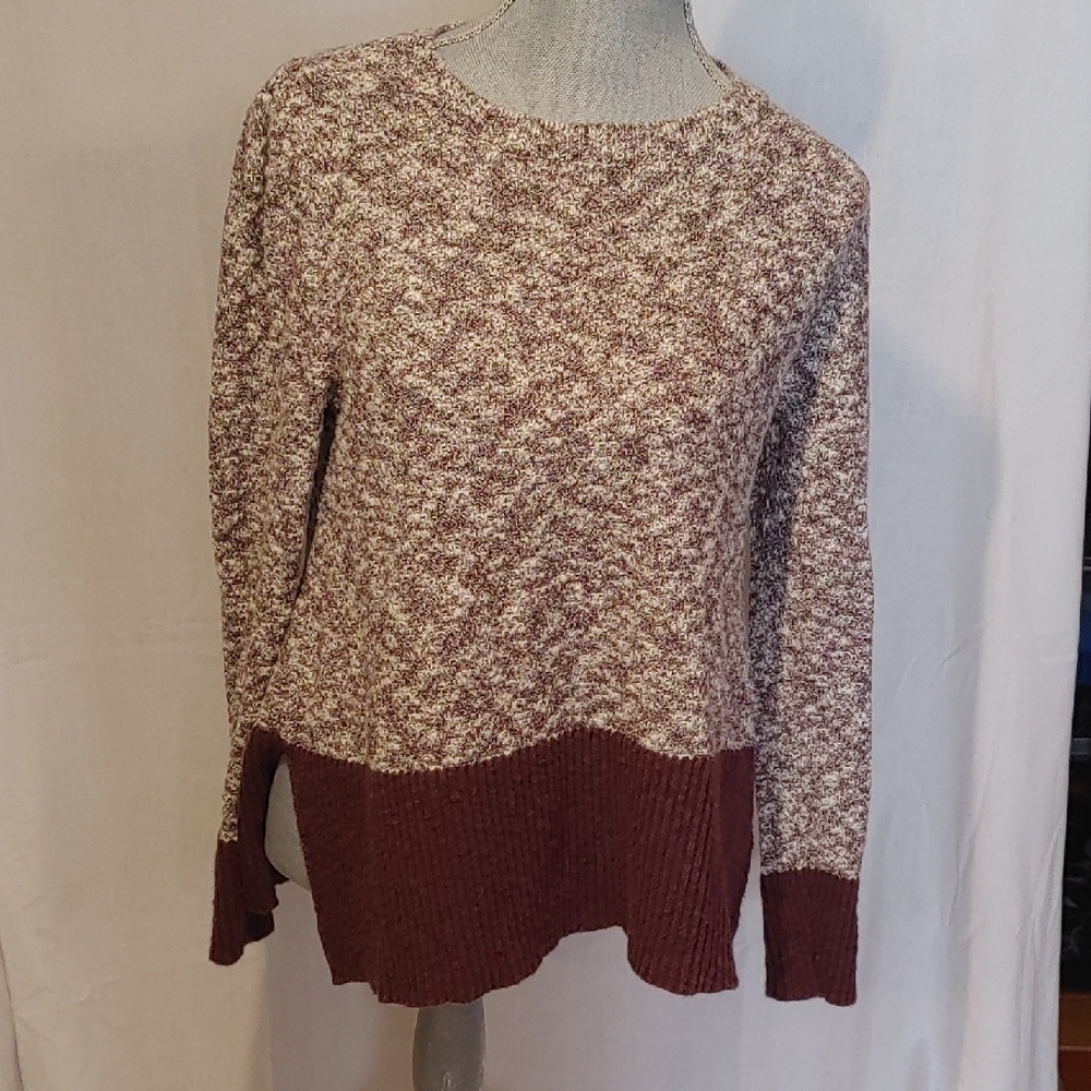Women's Maroon Knit Sweater